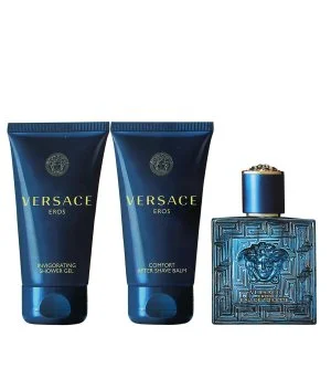 Versace Eros set de regalo 50 ml + gel de ducha 50 ml + bálsamo para después del afeitado eau de toilette para hombre