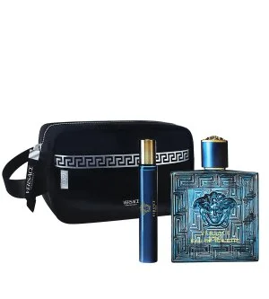 Versace Eros set de regalo + agua de tocador 10 ml + neceser agua de tocador para hombre
