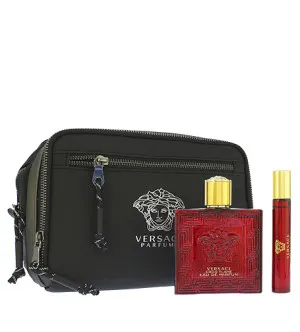 Versace Eros Flame set de regalo para hombres agua de perfume 100 ml + agua de perfume 10 ml + neceser