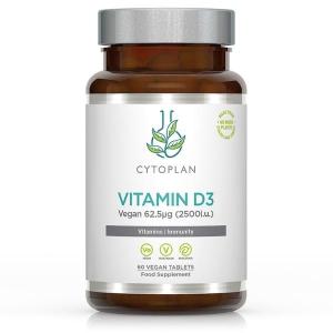 Vitamina D3 2500 UI, 60 comprimidos veganos