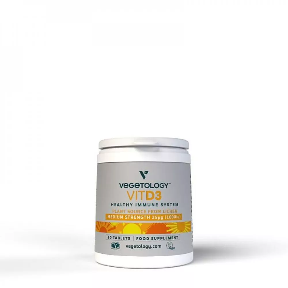 Vegetology Vitashine vitamina D3 en comprimidos 1000 iu 60 comprimidos