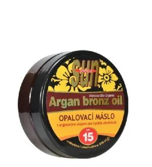 Vivaco SUN Argan Bronz Oil manteca solar con aceite de argán bio SPF 15