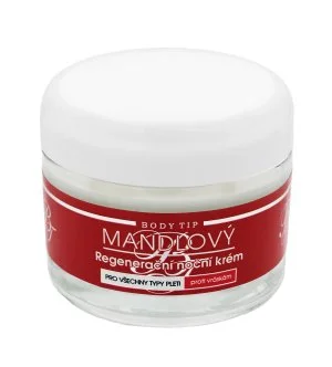 Vivaco Body Tip crema de noche facial con aceite de almendras