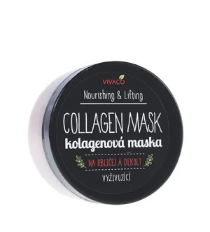 Vivaco Nourishing & Lifting Collagen Mask mascarilla de colágeno para rostro y escote