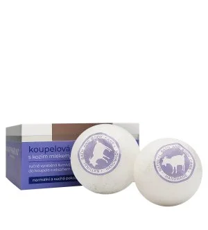 VivaPharm Bomba de baño de cabra con leche de cabra 2 x 75 g