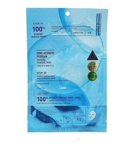 Hydrop Reedle Shot 100hL Mascarilla de 2 pasos hidratante bifásica con sérum de microagujas 33g+1,5g