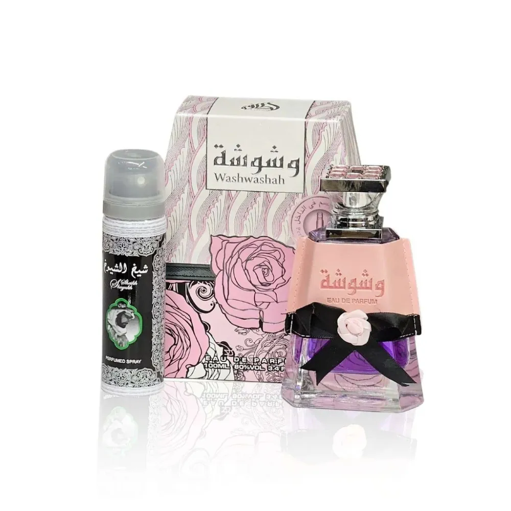 Washwashah agua de perfume para mujer 100 ml + desodorante en spray 75 ml