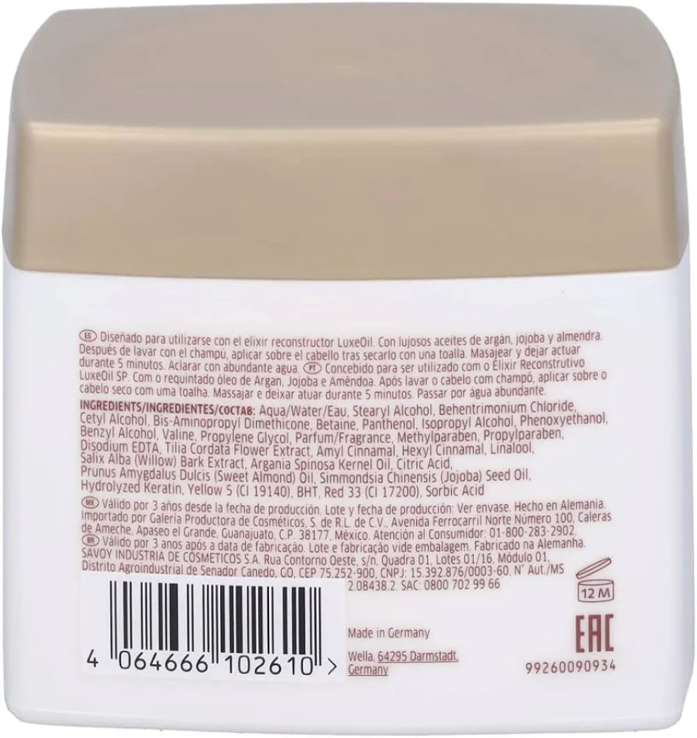 Professionals SP LuxeOil Keratin Restore Mask mascarilla nutritiva para el cabello 400 ml