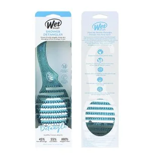 Wet Brush Shower Detangler cepillo para el cabello Teal Glitter