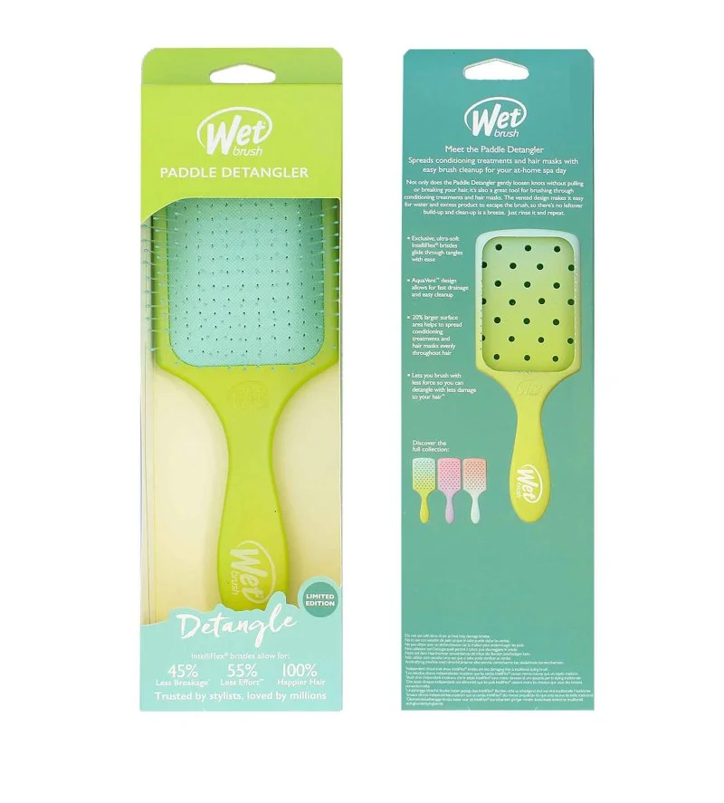 Paddle Detangler Feel Good cepillo para el cabello Ombre - Verde/Azul