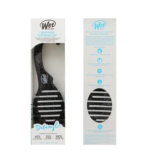 Wet Brush Shower Detangler cepillo para el cabello negro con purpurina