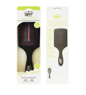 Wet Brush Refresh + Extend Paddle Detangler cepillo para el cabello Negro