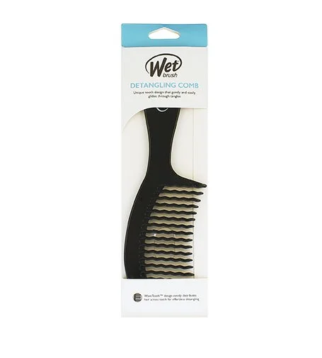 Peine desenredante negro para el cabello