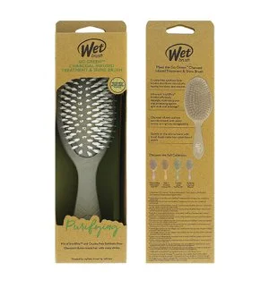 Wet Brush Go Green Treatment & Shine Brush cepillo para el cabello Charcoal