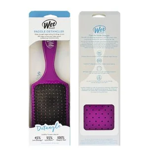 Wet Brush Paddle Detangler cepillo para el cabello Purple