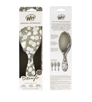 Wet Brush Original Detangler Groovy Disco cepillo para el cabello Silver