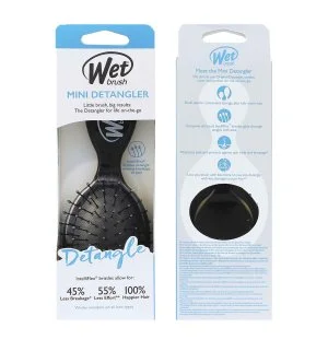 Wet Brush Mini Detangler cepillo para el cabello Black