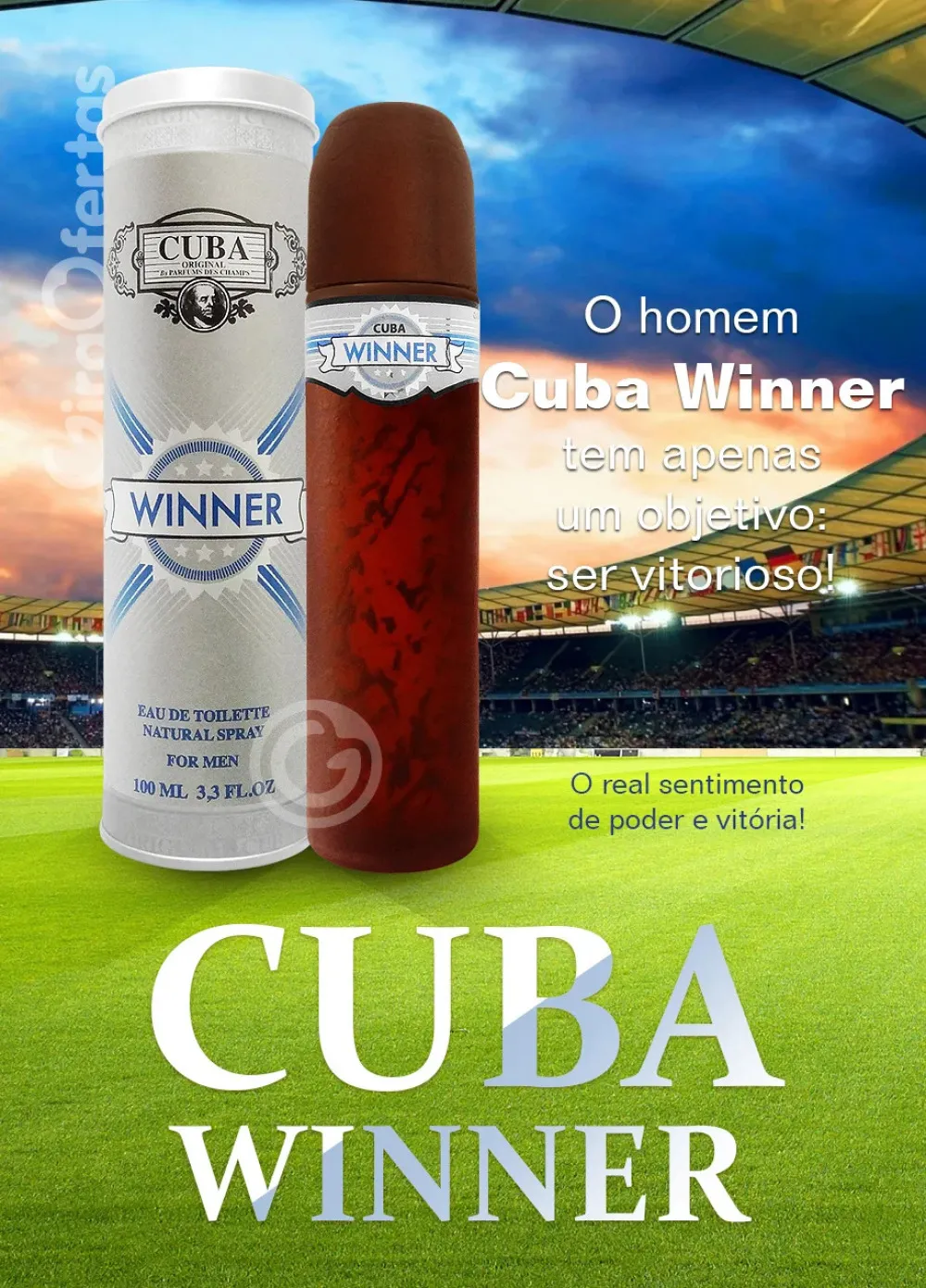 Winner Eau de Toilette para hombre 100 ml