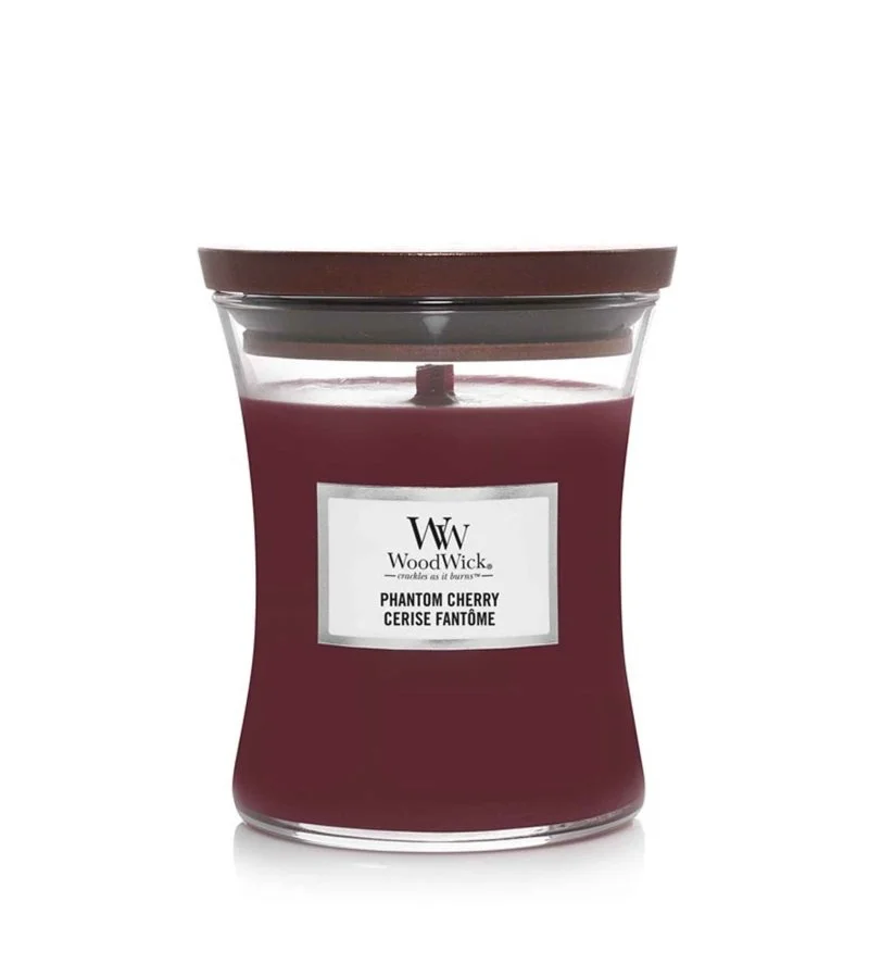 Phantom Cherry vela perfumada con mecha de madera 275 g