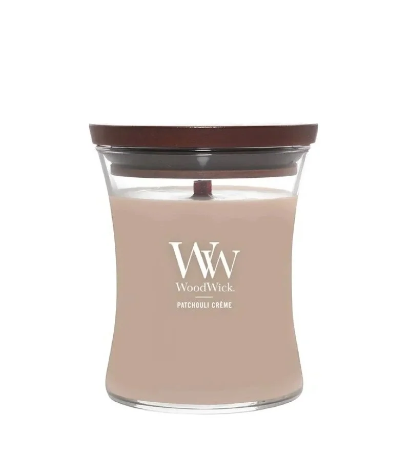 Patchouli Créme vela perfumada con mecha de madera 275 g