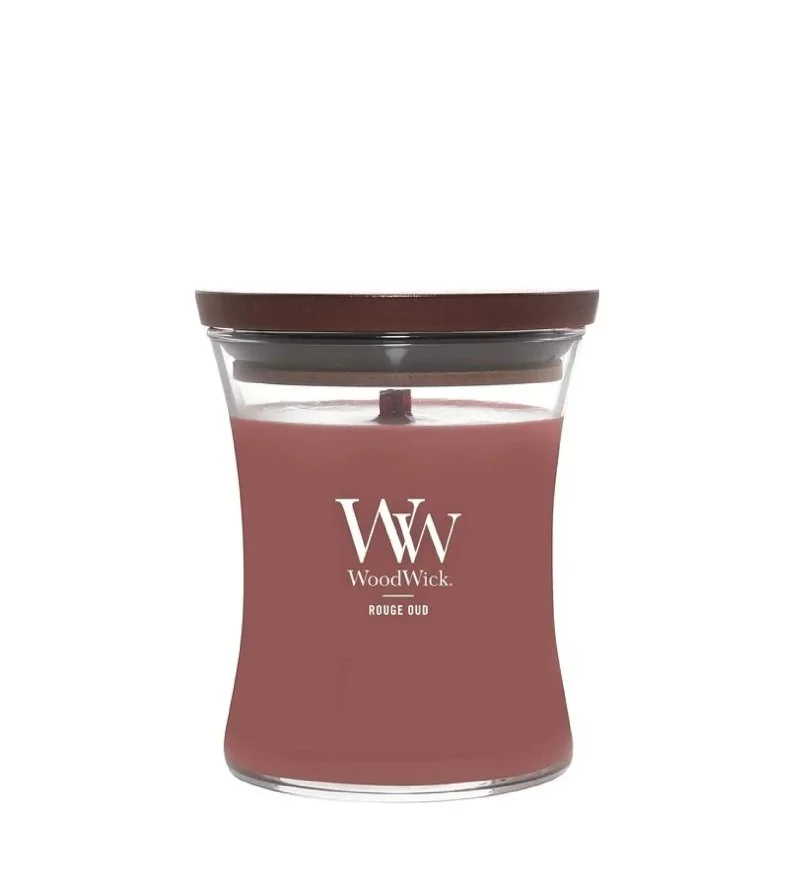 Rouge Oud vela perfumada con mecha de madera 275 g