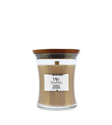 Vaso pequeño/Cashmere vela perfumada con mecha de madera 85 g