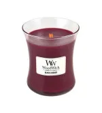 Vela aromática WoodWick Black Cherry con mecha de madera 275 g