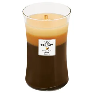 Vela aromática WoodWick Café Sweets con mecha de madera 609,5 g