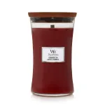 Vela aromática WoodWick Cinnamon Chai con mecha de madera 609,5 g
