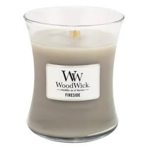 Vela aromática WoodWick Fireside con mecha de madera 275 g