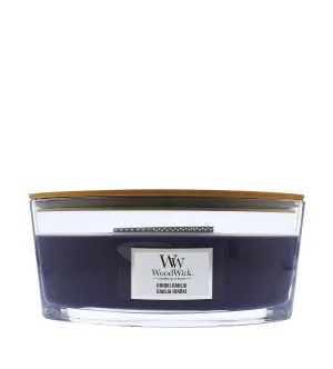 WoodWick Hinoki Dahlia vela perfumada con mecha de madera 453,6 g