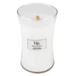 Vela aromática WoodWick Island Coconut con mecha de madera 609,5 g