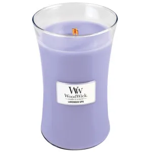 Vela perfumada WoodWick Lavender Spa con mecha de madera 609,5 g
