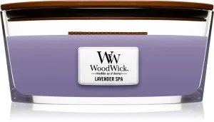 Vela aromática WoodWick Lavender Spa con mecha de madera 453,6 g