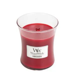 WoodWick Pomegranate vela aromática con mecha de madera para mujeres