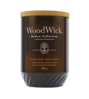 Vela grande WoodWick ReNew Incense & Myrrh 368 g
