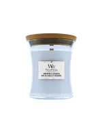 Vela aromática WoodWick Sagewood & Seagrass con mecha de madera 275 g