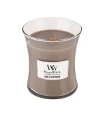 Vela aromática WoodWick Sand & Driftwood con mecha de madera 275 g