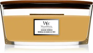 Vela aromática WoodWick Seaside Mimosa con mecha de madera 453,6 g