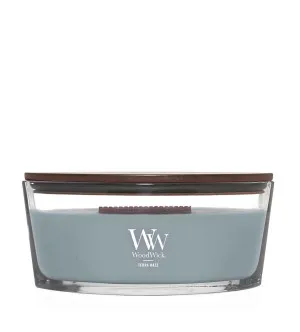 Vela aromática WoodWick Terra Haze con mecha de madera 453,6 g