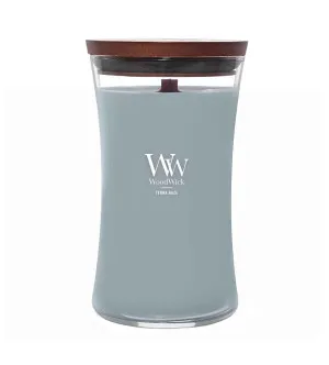 Vela aromática WoodWick Terra Haze con mecha de madera unisex