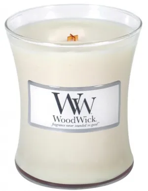 WoodWick Vanilla Bean vela aromática con mecha de madera para mujeres