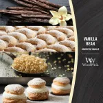 Vela perfumada WoodWick Vanilla Bean con mecha de madera 275 g