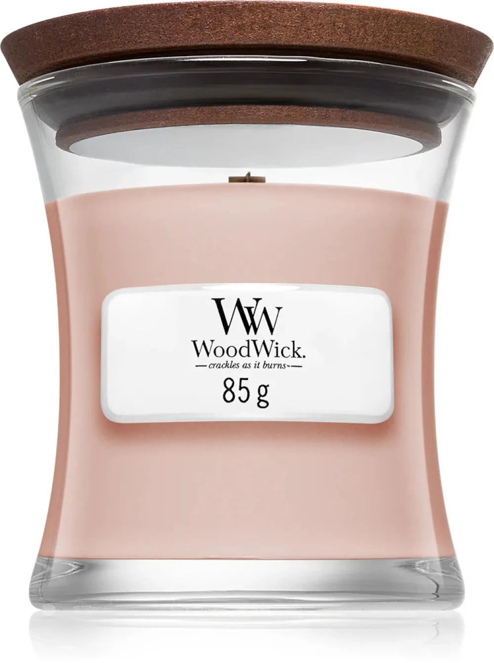 Vela aromática WoodWick Vanilla & Sea Salt con mecha de madera 609,5 g
