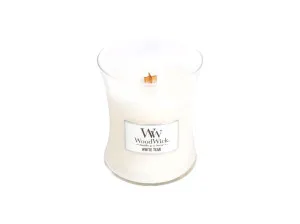 WoodWick White Teak vela perfumada con mecha de madera para mujeres
