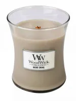 Vela aromática WoodWick Wood Smoke con mecha de madera 275 g