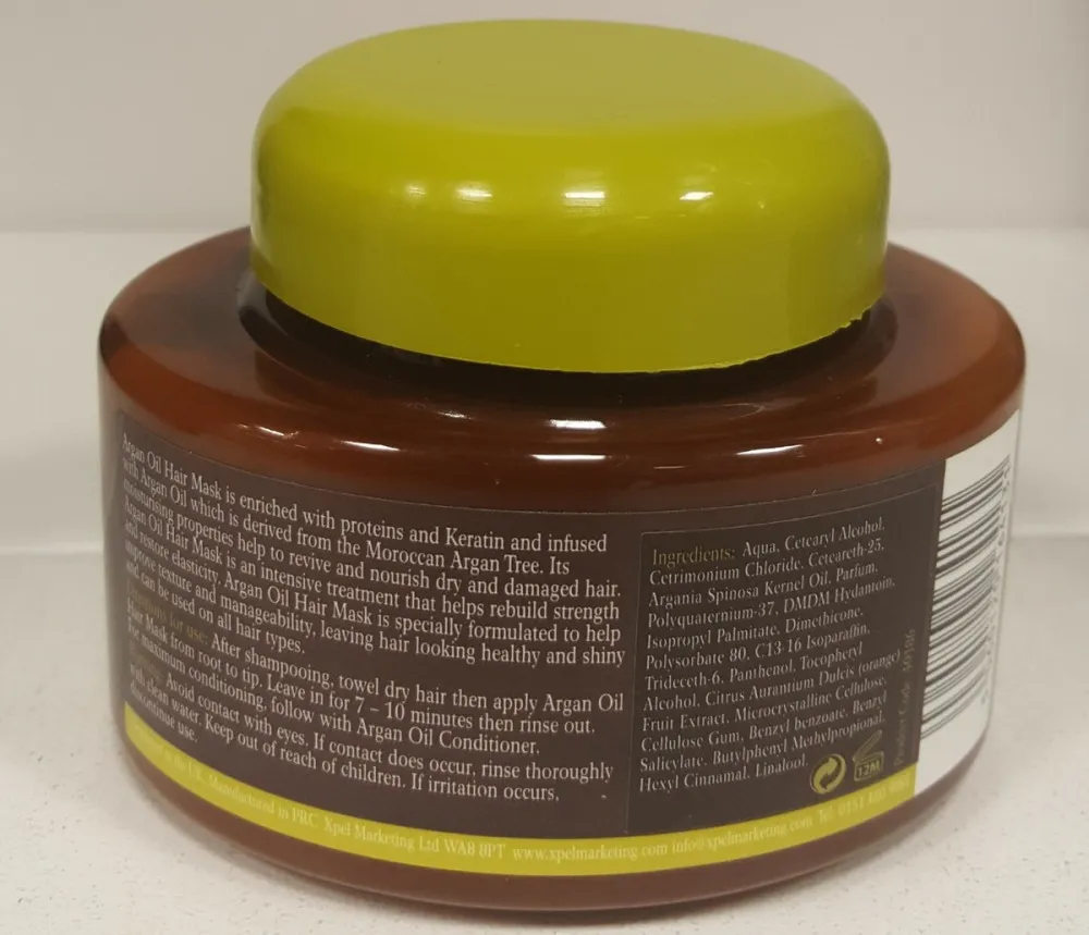 Argan Oil mascarilla capilar nutritiva con aceite de argán 220 ml