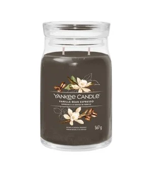 Yankee Candle Signature Vanilla Bean Espresso vela perfumada 567 g