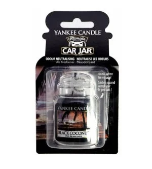 Yankee Candle Black Coconut lujosa etiqueta para coche