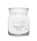 Vela Yankee Candle Clean Cotton firma signature mediana 368 g